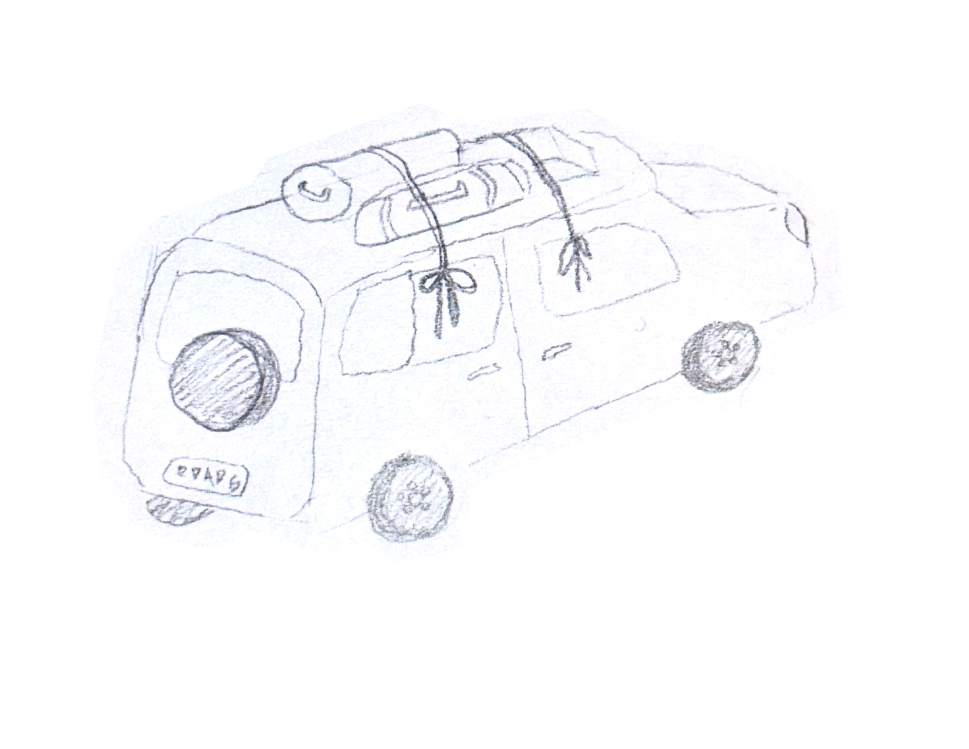 Hand-drawn car illustration
