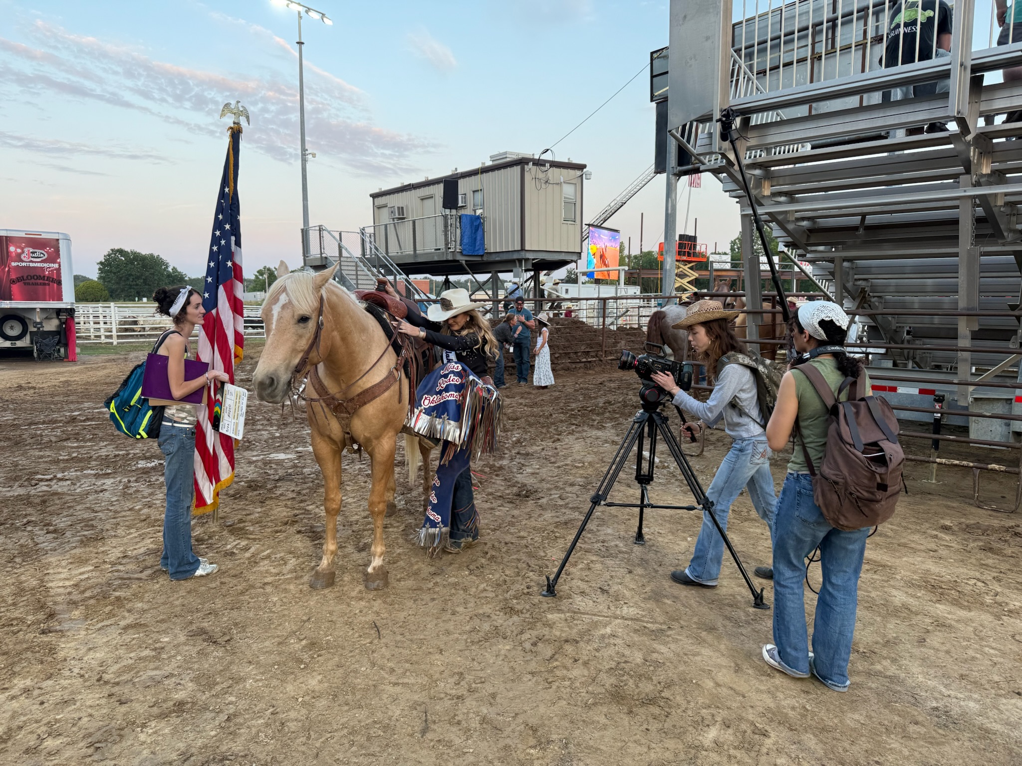 Miss Rodeo Oklahoma before the show